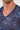 Close-up view of a men model wearing HO blue print  Tee-Shirt V Neck