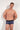 Front view of a men model wearing HO blue print  Trunk