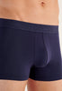 General view of a men model wearing HO navy/navy stripes/grey cotton Boxer Briefs 3p