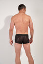 Back view of a men model wearing HO black  Trunk