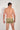 Back view of a men model wearing HO green print  Swim Shorts