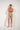 Full-body view of a men model wearing HO green print  Swim Shorts