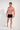 General view of a men model wearing HO black/black/black cotton Boxer Briefs HO1 3p