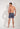 General view of a men model wearing HO navy print  Beach Boxer