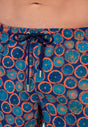 Close-up view of a men model wearing HO navy print  Beach Boxer