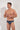 Front view of a men model wearing HO navy print  Swim Mini Briefs
