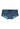 Front cutout view of HO navy print  Swim Trunk
