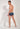 General view of a men model wearing HO navy print  Swim Trunk