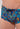 Close-up view of a men model wearing HO navy print  Swim Trunk