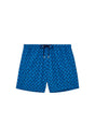 Front cutout view of HO navy print  Beach Boxer