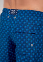 General view of a men model wearing HO navy print  Beach Boxer
