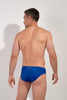 Back view of a men model wearing HO navy print  Swim Mini Briefs