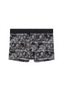 Front cutout view of HO black print  Boxer Briefs