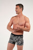 General view of a men model wearing HO black print  Boxer Briefs