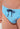Close-up view of a men model wearing HO blue/white stripes  Swim Mini Briefs
