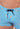 Close-up view of a men model wearing HO blue/white stripes  Swim Shorts