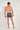 General view of a men model wearing HO navy print modal/viscose/tencel Boxer Briefs