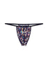 Front cutout view of HO navy print  G-String
