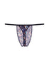 Back cutout view of HO navy print  G-String