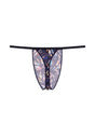 Back cutout view of HO navy print  G-String