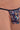 Close-up view of a men model wearing HO navy print  G-String