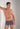Front view of a men model wearing HO navy print  Trunk