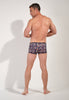 General view of a men model wearing HO navy print  Trunk