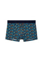 Front cutout view of HO blue print modal/viscose/tencel Boxer Briefs HO1