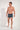 Full-body view of a men model wearing HO blue print modal/viscose/tencel Boxer Briefs HO1