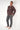 General view of a men model wearing HO red print cotton Long Sleepwear