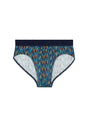 Front cutout view of HO blue print modal/viscose/tencel Briefs HO1