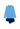 Front cutout view of HO blue print cotton Long Sleepwear