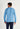 Back view of a men model wearing HO blue print cotton Long Sleepwear