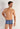 Front view of a men model wearing HO blue print  Trunk