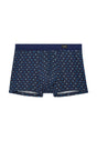 Front cutout view of HO navy print modal/viscose/tencel Comfort Boxer Briefs