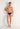 Full-body view of a men model wearing HO navy print modal/viscose/tencel Comfort Briefs