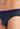 Close-up view of a men model wearing HO navy print modal/viscose/tencel Comfort Briefs