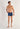Full-body view of a men model wearing HO blue print  Boxer Briefs