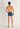 General view of a men model wearing HO blue print  Boxer Briefs