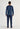 General view of a men model wearing HO blue print cotton Long Sleepwear