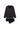 Front cutout view of HO black print cotton Long Sleepwear