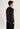Back view of a men model wearing HO black print cotton Long Sleepwear