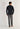General view of a men model wearing HO black print cotton Long Sleepwear