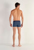 General view of a men model wearing HO blue print  Boxer Briefs HO1