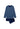 Front cutout view of HO blue print cotton Long Sleepwear