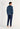 General view of a men model wearing HO blue print cotton Long Sleepwear