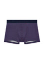 Front cutout view of HO navy print modal/viscose/tencel Boxer Briefs HO1