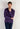 Front view of a men model wearing HO navy print cotton Long Sleepwear