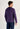 Back view of a men model wearing HO navy print cotton Long Sleepwear