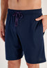 General view of a men model wearing HO navy print cotton Short Sleepwear